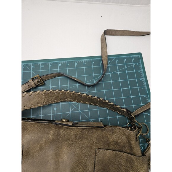 Steve Madden Vegan Leather Crossbody Bag Green - Picture 12 of 16